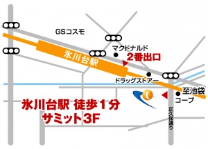 氷川台地図